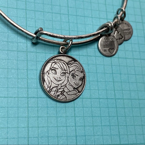 Frozen Anna Elsa Alex & Ani Bangle in Raf. Silver - Picture 4 of 7